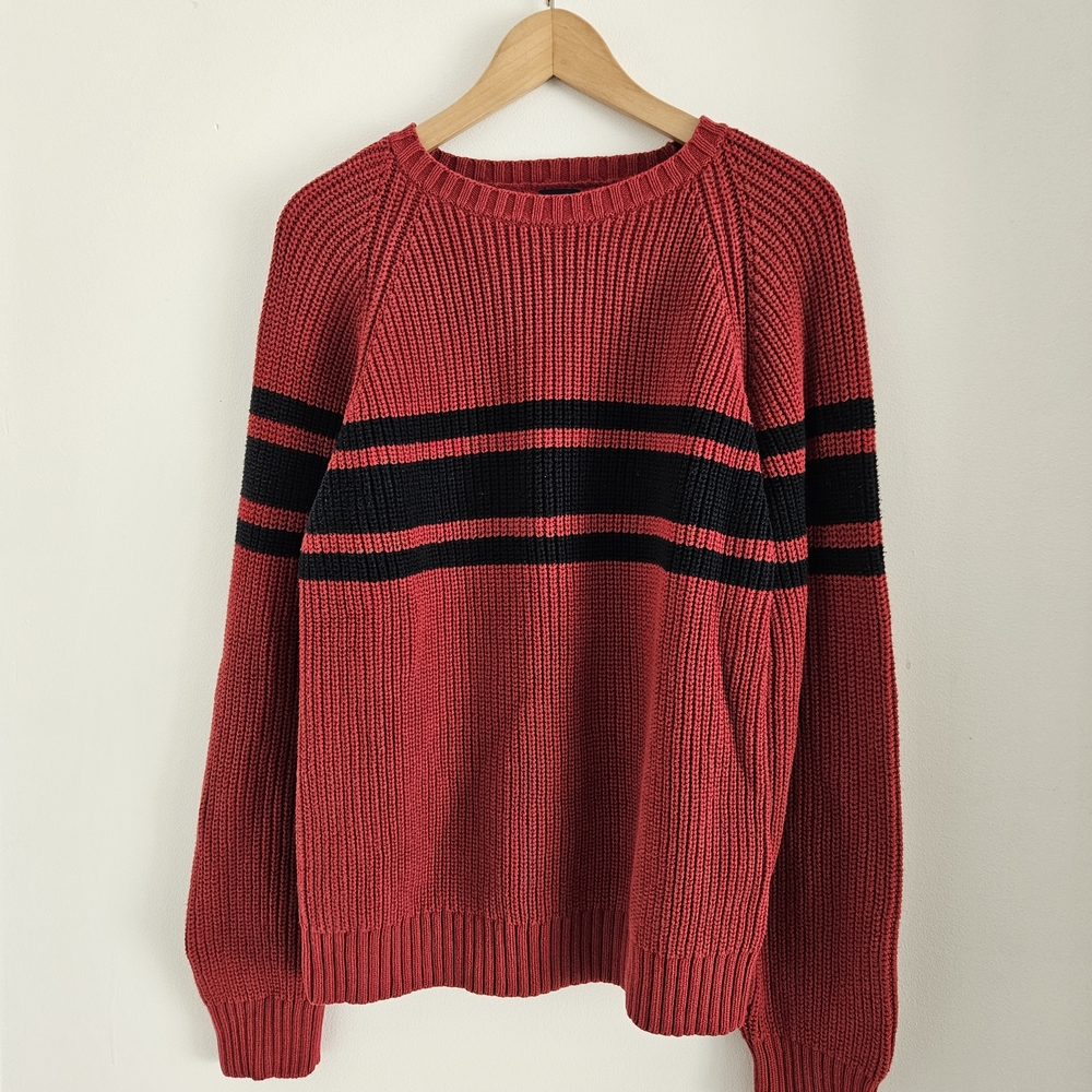Vintage GAP Crewneck Knit Sweater Mens Large Striped 90s